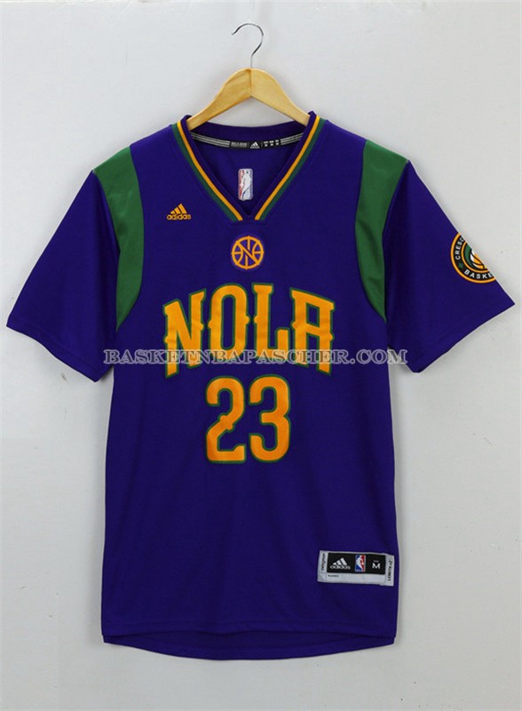 Maillot Manche Courte New Orleans Pelicans Davis Purpura
